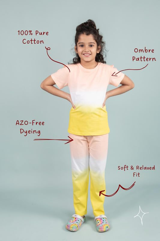 Image of Tweeny Mini Kids Girls Pure Cotton Tie Dye Sleepwear