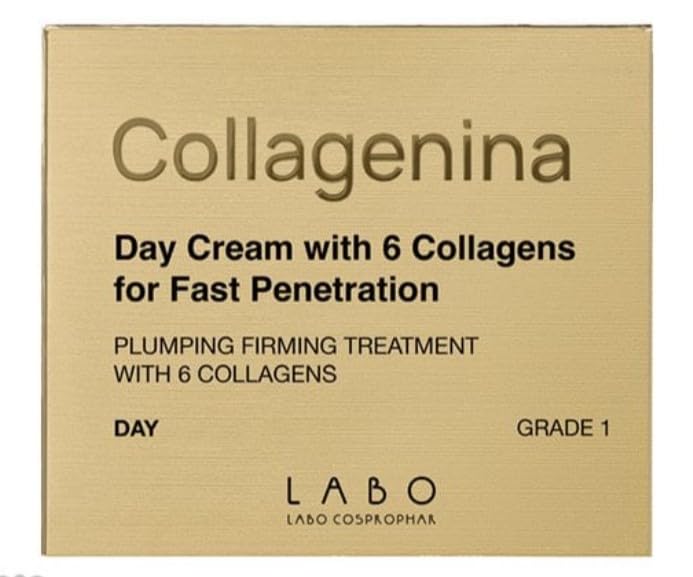 Crema facial de día 6 colágenos Collagenina Grado 1 antiarrugas penetración rápida cutis 50ml