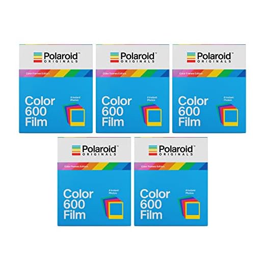 Polaroid Originals Color Frames Edition Instant Film for 600 Cameras Bundle (40 Exposures) (3216573518)