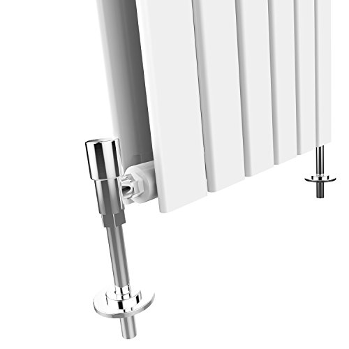 ELEGANT 1800 x 300 mm Designer Vertical Column Radiator White Double Flat Panel - Image 3