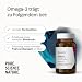 edubily® Omega-3 Fischölkapseln - 70% Omega 3-Gehalt - Kleine EPA DHA Kapseln in pharmazeutischer Qualität aus nachhaltigem Wildfang (90 Kapseln)