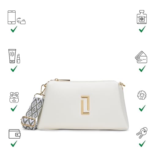 Image of Lavie Luxe Women's Tory26 3-Compartment Crossbody Sling Bag | Ladies Purse Handbag | Gift for Women