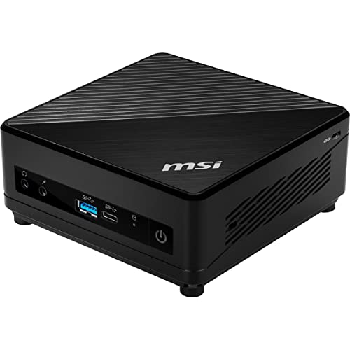 Image of msi Cubi 5 Mini PC: Intel Core i3-10110U, 8GB DDR4 (2x4GB) 2666MHz, 256GB SSD, WiFi 6, Bluetooth 5.1, USB Type-C, Dual Display, Energy Efficient, Black, Windows 11 Home: 10M-668US