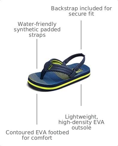 Image of REEF Boys Toddler /Little Kid Ahi Beach Flip Flop, Soft Cushion Footbed, Water Friendly