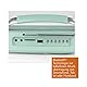 EASYmaxx Design Radio | Tragbares Radio im angesagten 50’s Retro Style | Mit Bluetooth®-Technologie, SD-Karten Slot, USB und AUX Anschluss und Kopfhörer Ausgang | Stylischer Blickfang in jeder Küche