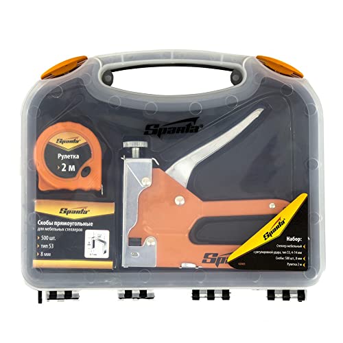 Sparta Grampeador Manual Com Ajuste De Pressão E Acessorios - Sparta