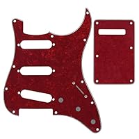 Strat Pickguard Red Pearl (H-S-S) - DPP ST RDP HSS - Foto 8