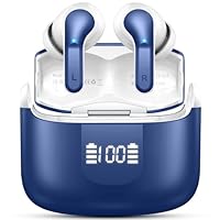 Wireless Earbuds, 50+Hrs Bluetooth 5.4 Headphones, 3D-Stereo Deep Bass in Ear Buds, 4 ENC Noise Cancelling Mic Bluetooth Earphones, 3g USB-C IP-X7 Waterproof Headset Android iOS for Sport Running Gym