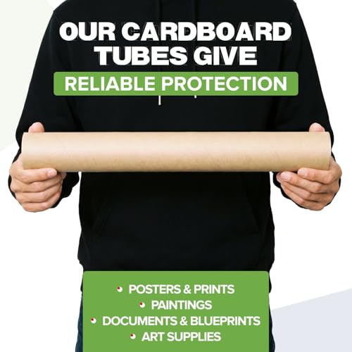 Tube d'expédition carton avec capuchon emballage postal