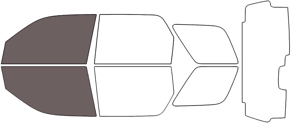 Rvinyl Window Tint Kit Compatible with Ford Escape 2008-2012 - Black 35% - Single Ply No Bubble Film - Do it Yourself Vehicle Front Precut Kit