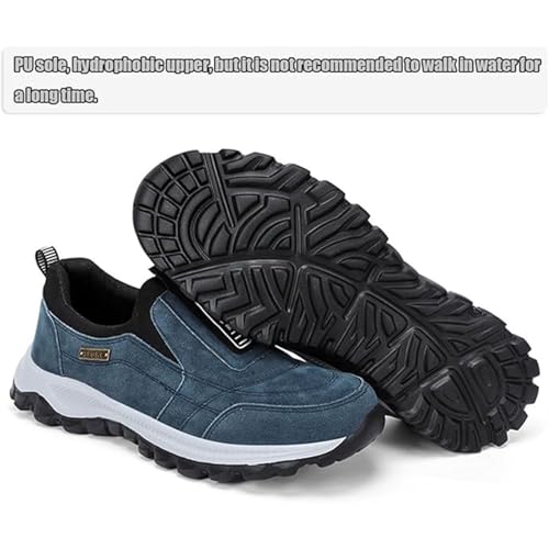 Ideacloth Shoes for Men, Orthopedic Comfortable Wide Fit Toe Anti-Slip Waterproof Walking Slip On Sneakers2