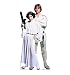 Advanced Graphics Luke & Leia Life Size Cardboard Cutout Standup - Star Wars 40th Anniversary