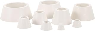 KICHOUSE Buchner Funnel Adapter Set with Rubber Gaskets 9cm White Rubber Seal Ring 10cm Filter Flask Cone Laboratory Glassware Accessories for Filtration