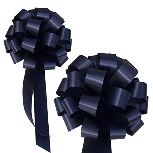 Navy Blue Pull Bows with Tails - 8