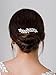 SWEETV Rhinestone Crystal Hair Accessories - Retro Bridal Hairpiece, Sparkly Side Comb for Brides, Bridesmaids, Women and Girls