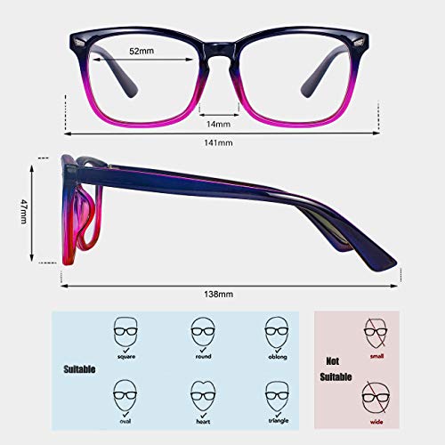 Image of Maxjuli Blue Light Blocking Glasses,Computer Reading /Gaming /TV /Phones Glasses for Women Men 6001