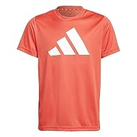 adidas Sportswear Train Essentials Aeroready Logo Regular-Fit Kids Training T-Shirt, Red, 9-10 Years