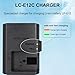 LP-E12 LC-E12 LC-E12E Battery Charger for Canon, Compatible with Canon EOS M100, M50, M10, M2, M, Rebel SL1, 100D PowerShot SX70 HS, Kiss M, Kiss X7 & More\