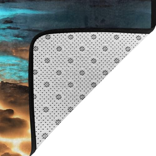 Tapis de sol en flanelle velours fin doux et durable grand format