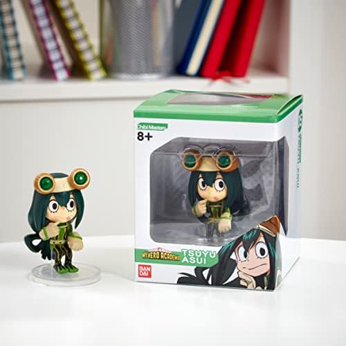 Chibi Masters My Hero Academia Tsuyu Asui Toy | 8cm Tall Tsuyu Asui Anime Figure in Action Pose | My Hero Academia Tsuyu Figure Collectible | Collectable My Hero Academia Merchandise