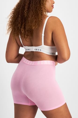 Bonds Mid-Length Icons Boxer Brief Underwear with Cotton for Women, 3-Pack4