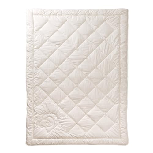 Öko Planet Bettdecke Medium mit Schafwoll-Füllung 135x200 cm, Gan...