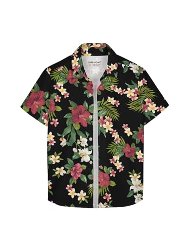 Image of HELLCAT Beige Trendy Regular Fit Printed Causal Shirt for Boys