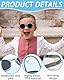 JUKOTA Polarisierte Sonnenbrille mit Riemen Outdoor UV400, Babysonnenbrillen für Jungen und Mädchen, Leichtes Design mit Verstellbarem Band für 0-3 Jahre Jungs und Mädchen