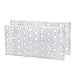 (Confezione da 2 pezzi) Piastra di giunzione connettore piatto in acciaio 100 x 200 x 2 mm