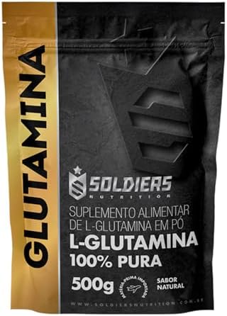 L-Glutamina 500g - 100% Pura Importada - Soldiers Nutrition