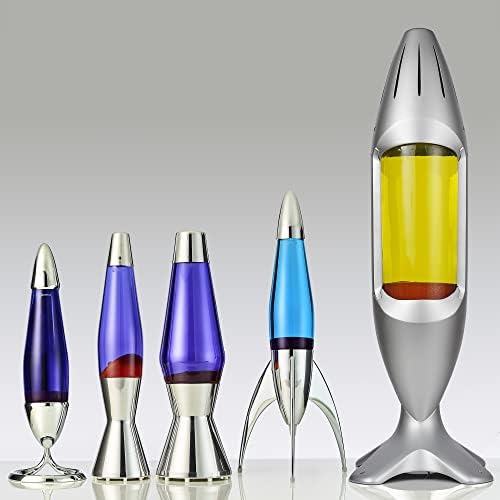 MATHMOS iO Silver Giant Lava Lamp - Violet/red