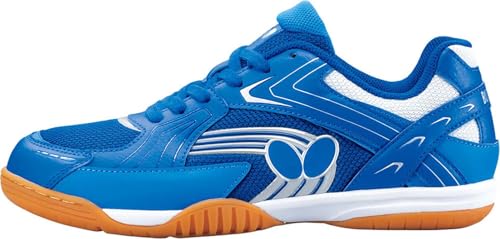 Butterfly Men's Lezoline Reiss Shoes - Beginner and Intermediate Competition Table Tennis Shoe, Cushion Enhances Comfort, Gripping, Durability Blue