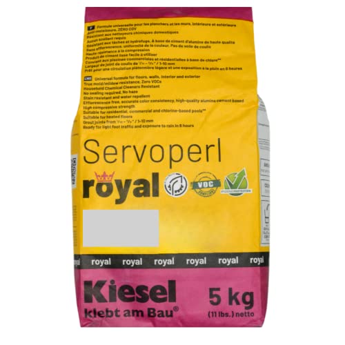 Kiesel Servoperl Royal High-Strength Stain and Water Repellent Grout 11lbs