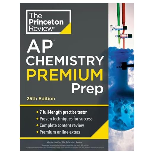 Princeton Review AP Chemistry Premium Prep, 25th Edition: 7 Practice Tests + Complete Content Review + Strategies & Techniques (2024) (College Test Preparation)