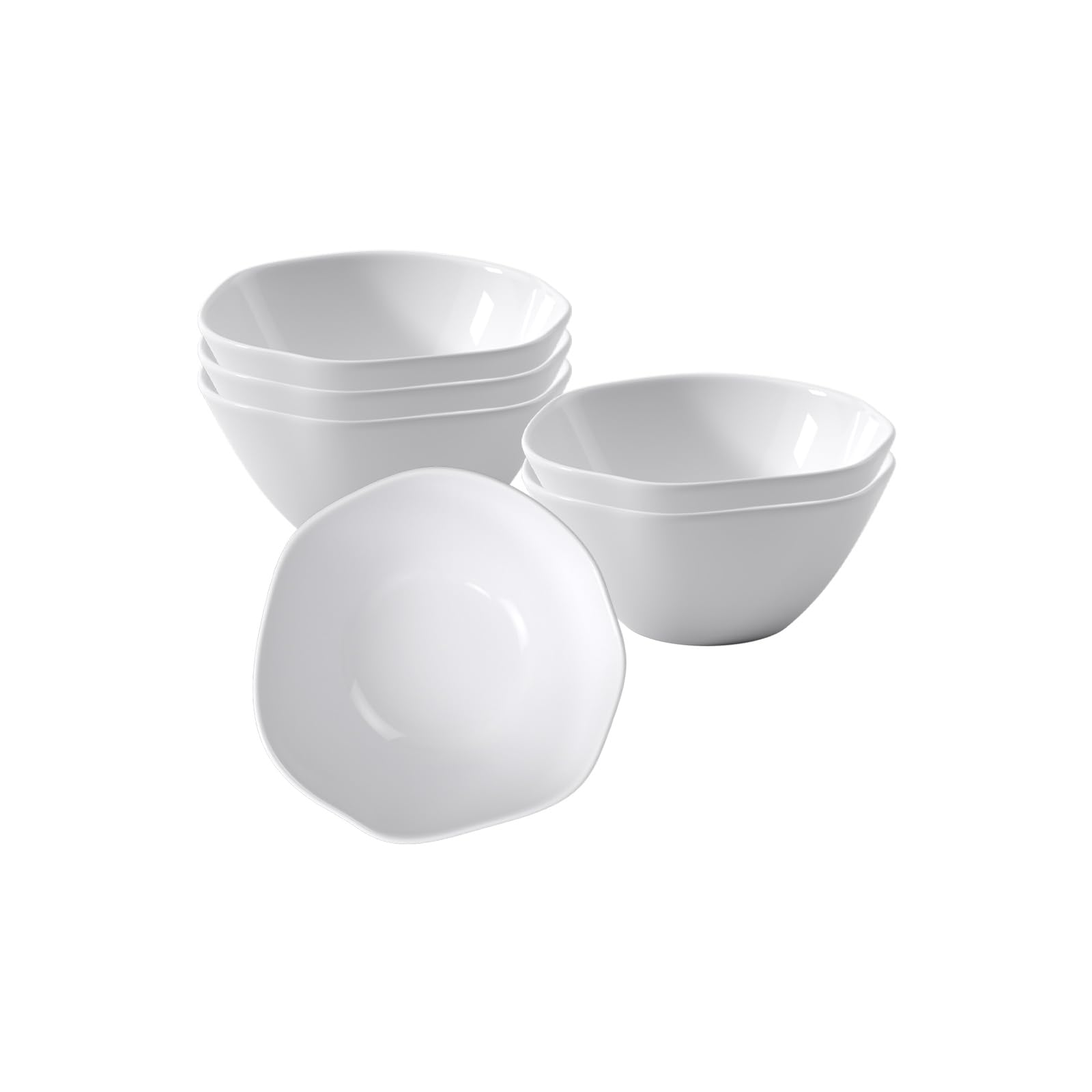 Villeroy & Boch – Juego de 6 cuencos para salsas Pura, aprox. 8,5 × 8,5 × 4 cm, color blanco puro, apto para lavavajillas y microondas, forma fluida, porcelana de hueso de alta calidad fabricada en