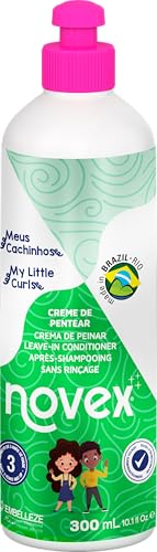 Novex Acondicionador Sin Enjuague My Little Curls para Niños de 3+, Enriquecido con Aceite de Ricino y Manteca de Karité para Desenredar Nudos e Hidratar los Rizos 300 ml