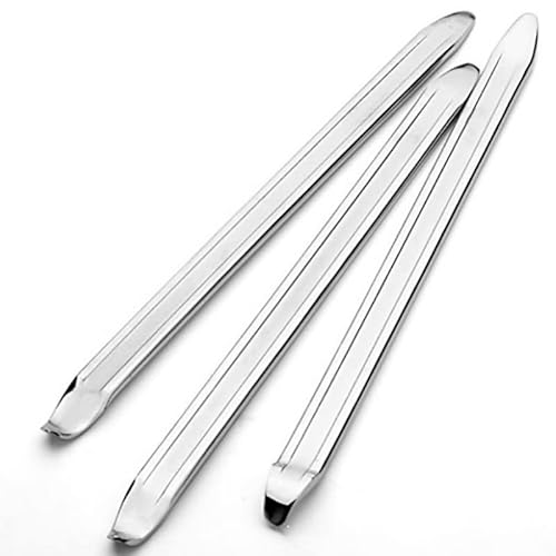 aleawol 3 pezzi di ferro di montaggio per pneumatici, 30 cm, leva di montaggio, leva pneumatici, leva per pneumatici in manganese, bicicletta, auto