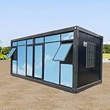 Casa contenedor duradera para todo tipo de clima: resistente al viento y al óxido, fácil de montar