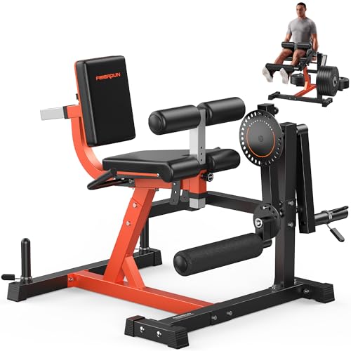 Image of FEIERDUN 4-in-1 Adjustable Leg Extension Curl Machine - 700lbs Capacity Leg Extension Machine for Lower Body Workouts - Adjustable Leg Curl Machine