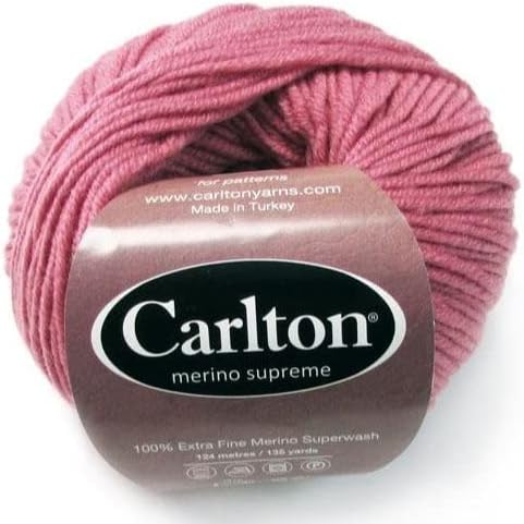 Merino Supreme Superwash Wool by Carlton Yarns English Rose Pink 18