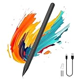 Chargement de Type C et Absence de Bluetooth : Le stylet Microsoft Surface Pro se charge via un câble Type-C et s'allume complètement en seulement 40 minutes, offrant jusqu'à 80 heures d'utilisation continue. Il s'éteint automatiquement après 10 minutes d'inactivité pour économiser l'énergie et prolonger la durée de vie de la batterie. Aucun appairage Bluetooth n'est nécessaire. Il suffit d'appuyer sur le bouton supérieur pour commencer à l'utiliser instantanément