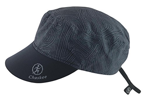 Chaskee Casquette réversible Motif Labyrinthe avec visière en néoprène UV 80 Noir Noir