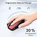 TECKNET Wireless Mouse, 2.4G Ergonomic Optical Mouse, Computer Mouse for Laptop, PC, Computer, Chromebook, Notebook, 6 Buttons, 24 Months Battery Life, 4000 DPI, 6 Adjustment Levels