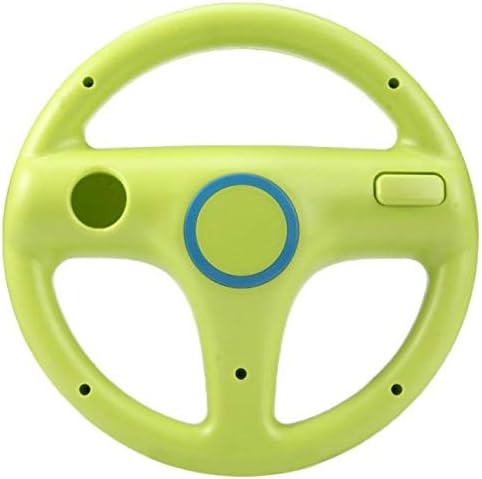 AMEEGO GN-006 Steering Wheel Design Stand Mario Kart Racing Game Steering Wheel Stand For Wii Game Controller (GREEN)