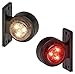 Produktbild 2x LED Positionsleuchte Set Rot Weiß 12-24 Volt E4-Prüfzeichen IP67 Schutzklasse mit Gummihalterung Begrenzungsleuchte und Schlusslicht passend für Anhänger, Wohnwagen, Transporter, LKW