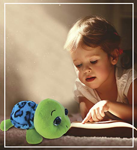 Puzzled Blue Shell Sea Turtle Big Eye Plush 6 Inch #TOP5