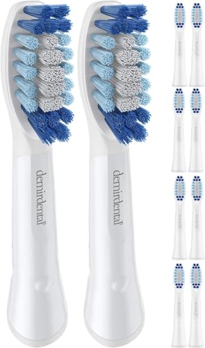 Aufsteckbürsten von demirdental für Oral-B Pulsonic Aufsteckbürsten, Medium, Ersatzbürsten für tägliche Reinigung, Weiß 10 Stück