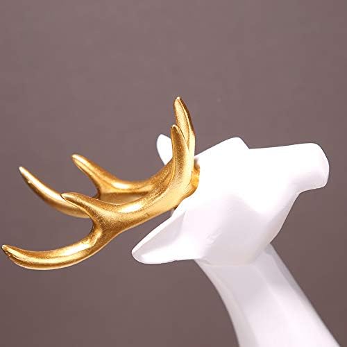 家の装飾中国風ヨーロッパとアメリカの現代彫刻像樹脂手工芸品装飾品収集品ギフト動物鹿ツーピースセット