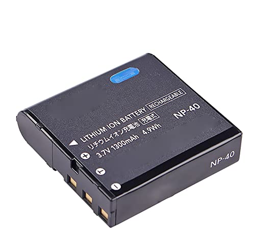 Casio NP-40 1300mAh/4.9Wh �݊��p�� �A�N�Z�T�� �K�p����� FOR Casio EX-Z57 EX-Z100 EX-Z200 EX-Z300 EX-Z400 EX-Z450 EX-Z500 EX-Z600 EX-Z750 EX-Z