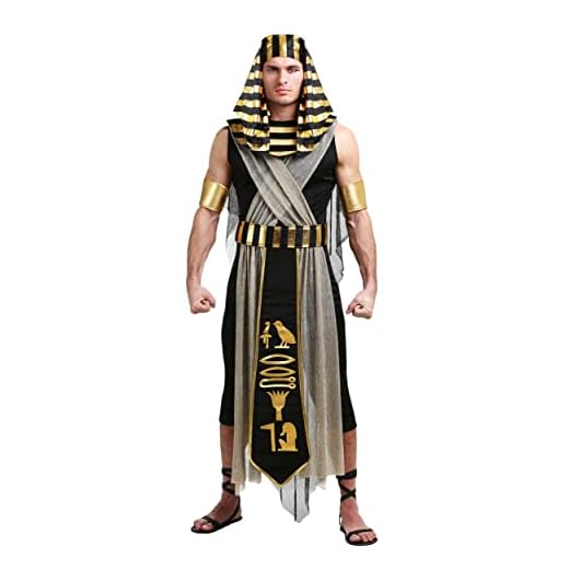 Men's All Powerful Pharaoh Costume Egyptian X-Large Black